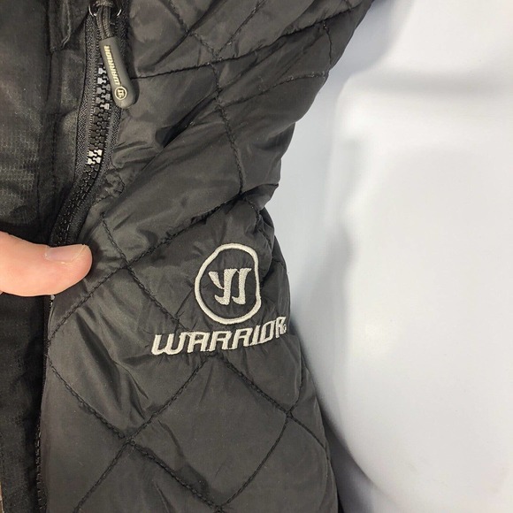 Warrior Jacket Mens 2XL Red Bull Salzburg Hooded Layered Full Zip Black HAS RIPS - Picture 10 of 16